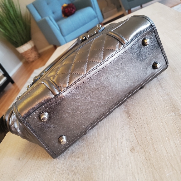 Burberry Quilted Leather Montgomery Satchel Bag - Picture 6 of 12